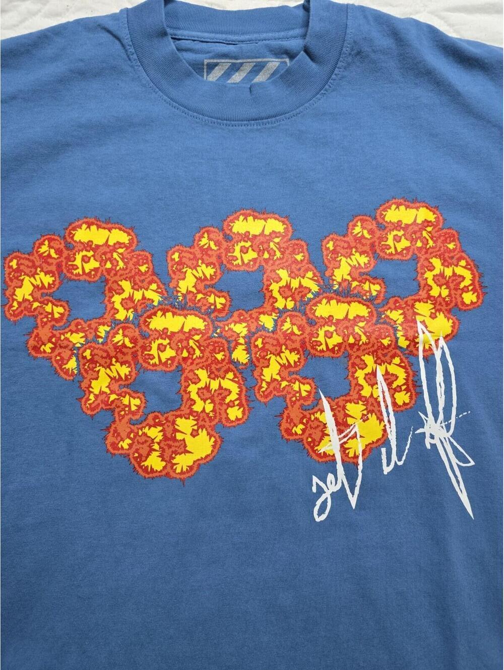 Denim Tears x Offset Set It Off #4 Tee Blue Cotton Wreath S